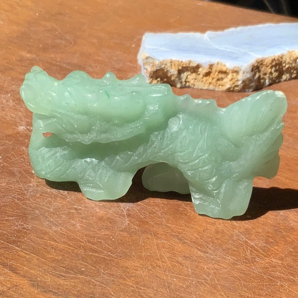 AVENTURINE HAND CARVED DRAGON